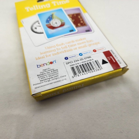 Bendon Interactive Math Flash Cards - Telling Time - Picture 6 of 6